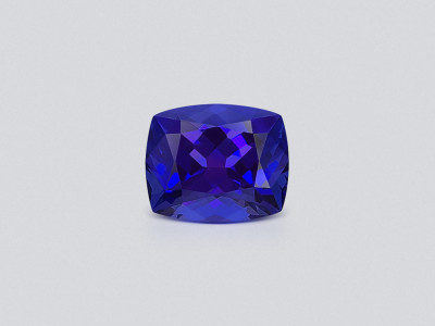 Blau-violetter tansanit im cushion-schliff 6,06 karat, Tansania photo