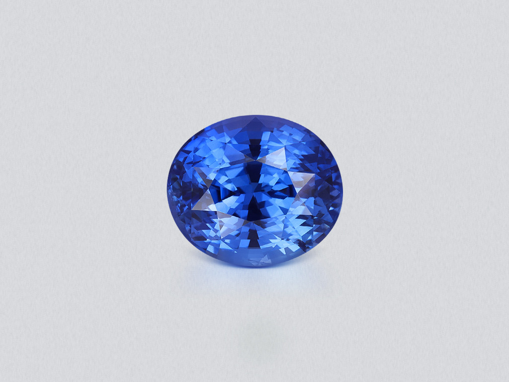 Blauer saphir im ovalschliff 4,04 karat, Sri Lanka Image №1