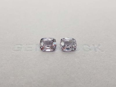 Pair of gray spinels 5.11 ct Burma photo