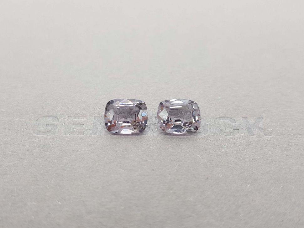 Pair of gray spinels 5.11 ct Burma Image №1