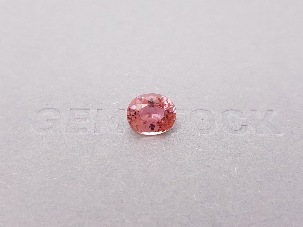 Orange-pink oval cut tourmaline 2.82 ct Image №1