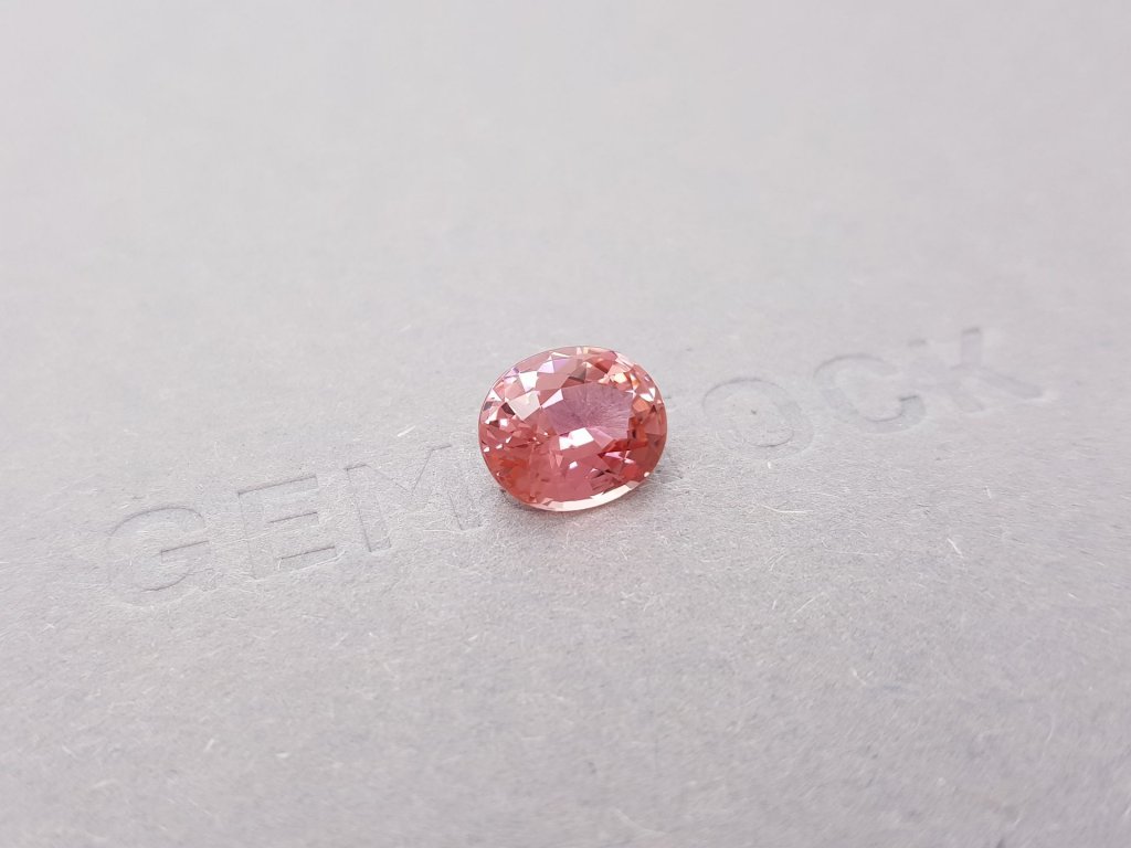Orange-pink oval cut tourmaline 2.82 ct Image №2