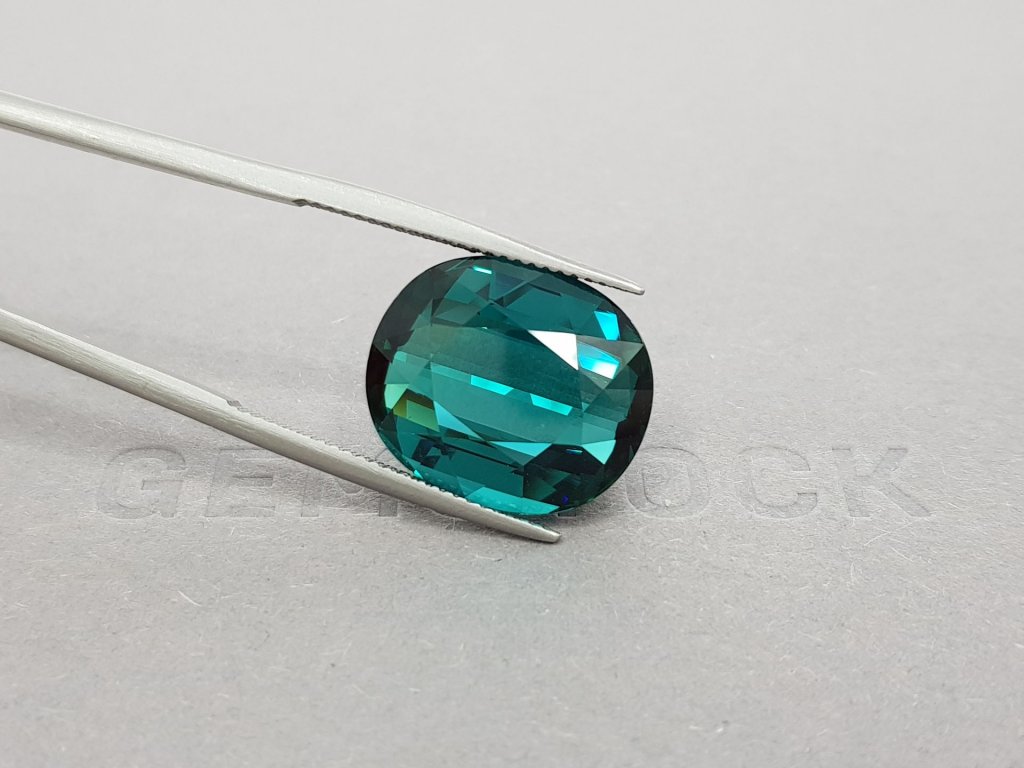 Tourmaline indicolite oval cut 18.28 ct, Afghanistan Image №2