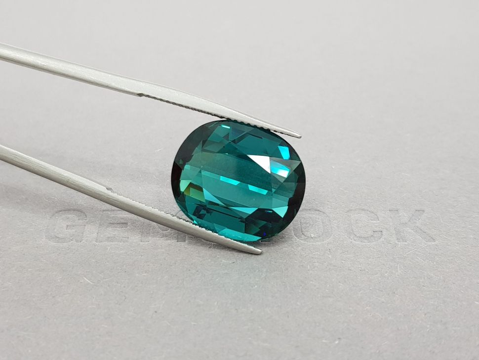 Tourmaline indicolite oval cut 18.28 ct, Afghanistan Image №4