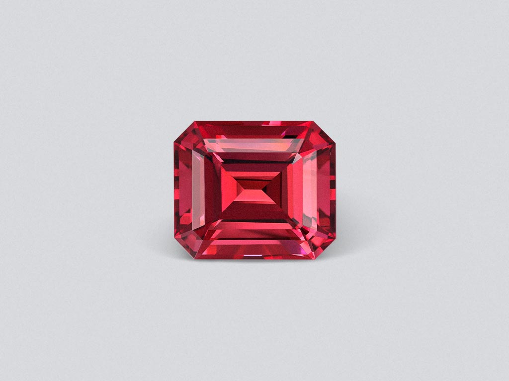 Octagon-cut red-pink rubellite 3.50 carats, Nigeria Image №1