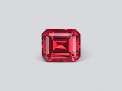 Octagon-cut red-pink rubellite 3.50 carats, Nigeria photo