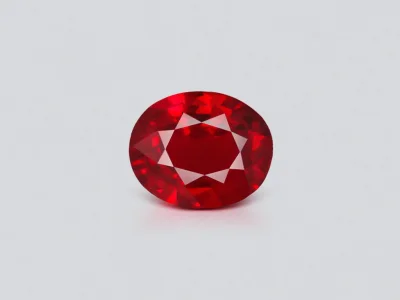 Unheated Pigeon's Blood ruby 2.09 carats in oval cut, Mozambique photo