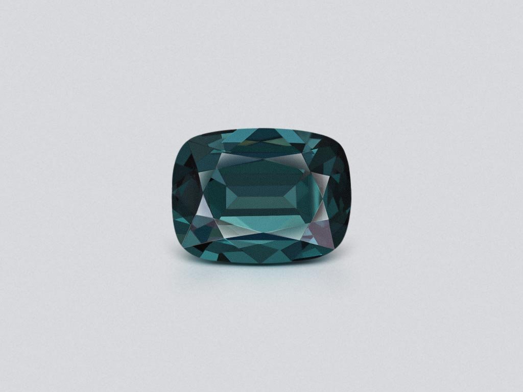 Steel-green spinel in cushion cut 1.22 carats, Sri Lanka Image №1