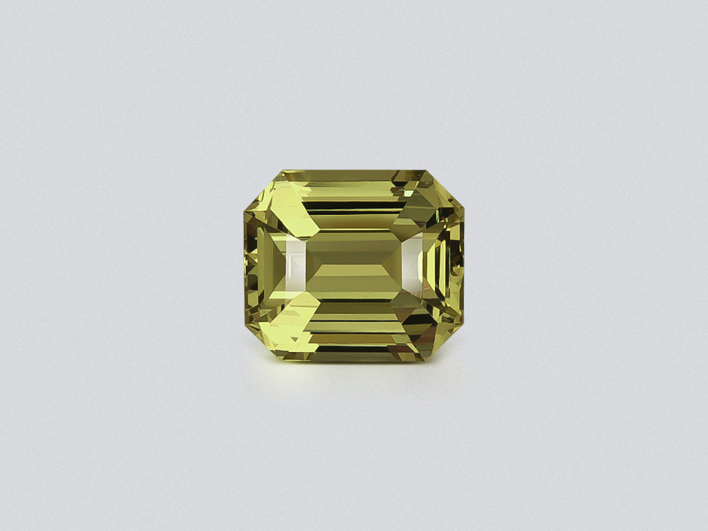 Chrysobéryl jaune vert taille octogone 2,57 ct, Sri Lanka Image №1