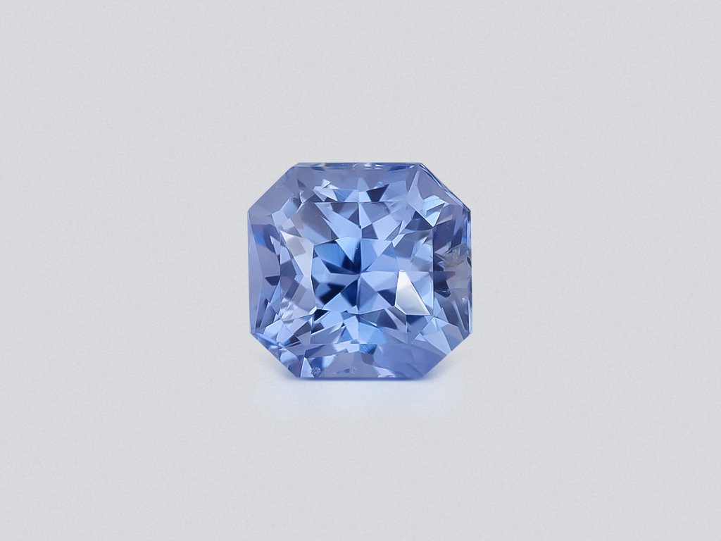 Zafiro azul pastel de talla radiante sin calentar 1,51 quilates, Sri Lanka  Image №1
