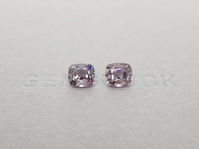 Pair of gray spinels 5.40 ct Burma photo