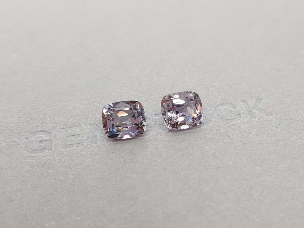 Pair of gray spinels 5.40 ct Burma Image №2