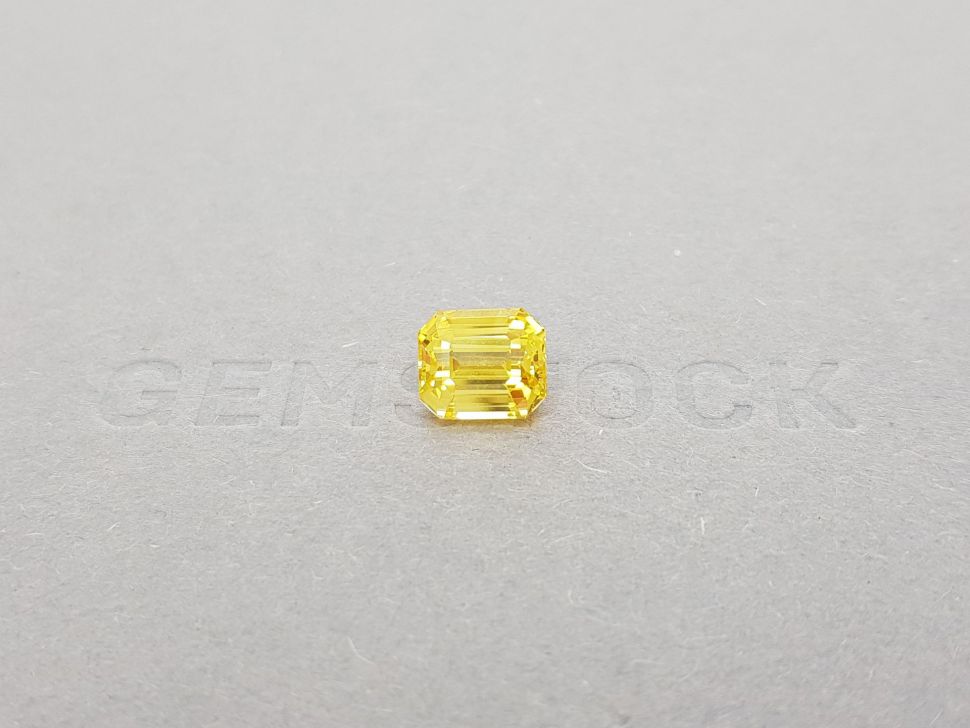 Octagon yellow sapphire 3.53 ct, Sri Lanka Image №1