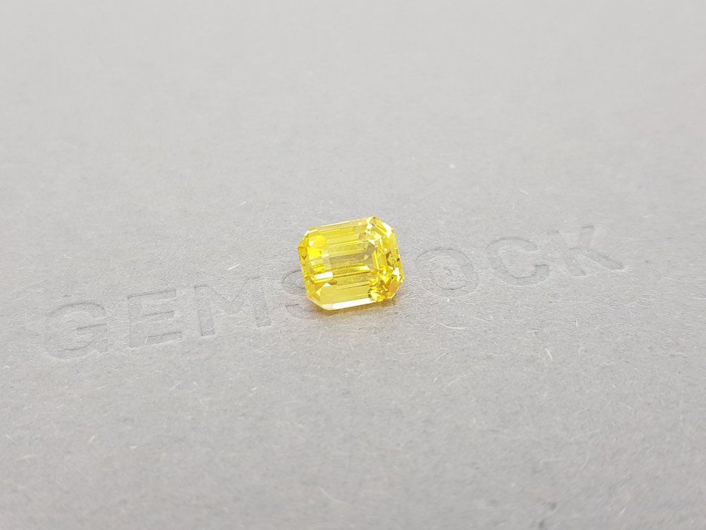 Octagon yellow sapphire 3.53 ct, Sri Lanka Image №2