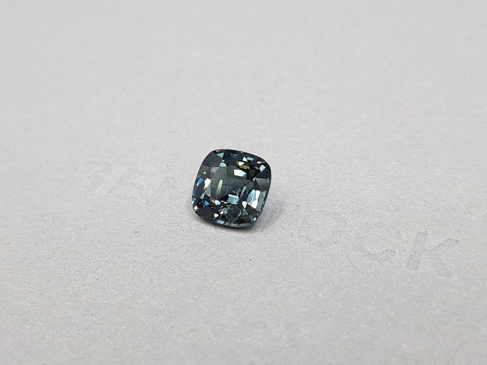Cushion cut steel spinel 3.87 ct Image №3