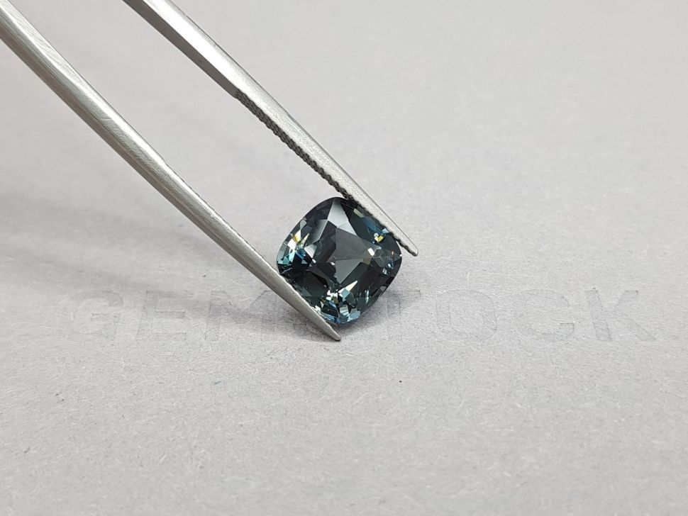 Cushion cut steel spinel 3.87 ct Image №4