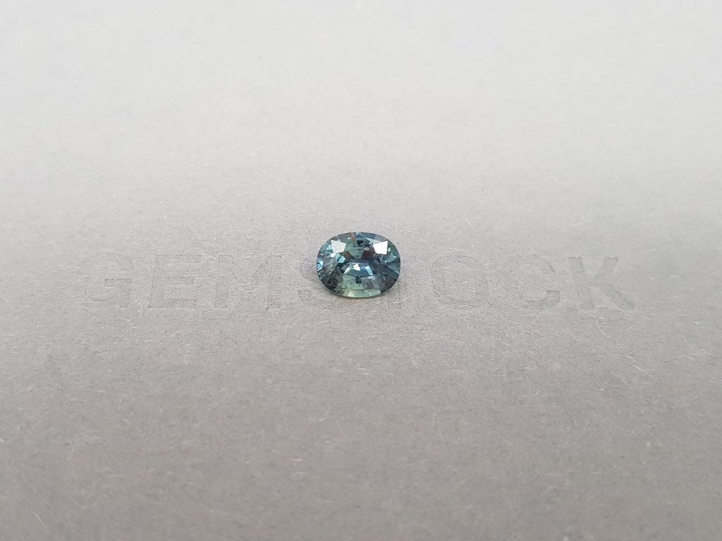 Unheated teal sapphire from Madagascar oval cut  1.32 ct Image №1