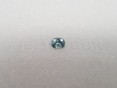 Unheated teal sapphire from Madagascar oval cut  1.32 ct photo