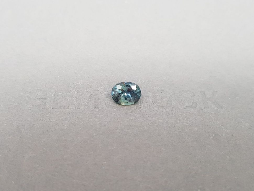 Unheated teal sapphire from Madagascar oval cut  1.32 ct Image №1