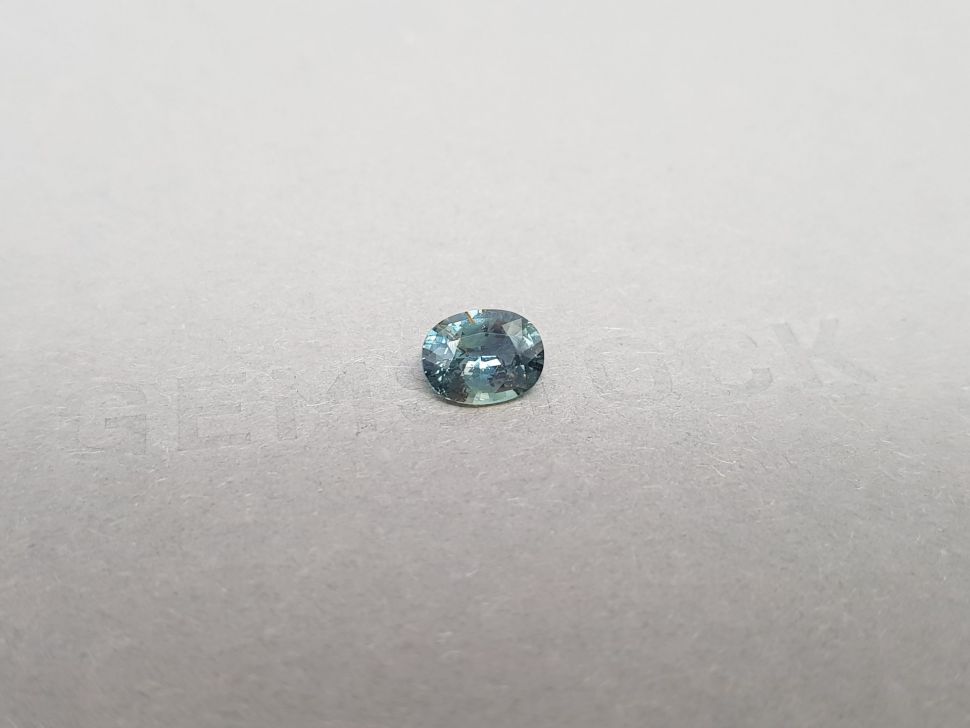 Unheated teal sapphire from Madagascar oval cut  1.32 ct Image №2