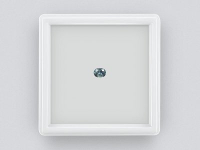 Saphir taille ovale sarcelle de Madagascar non chauffé 1,32 ct photo