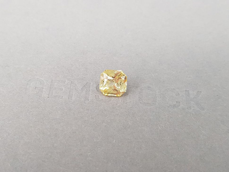 Unheated radiant-cut yellow sapphire 2.54 ct, Sri Lanka Image №3