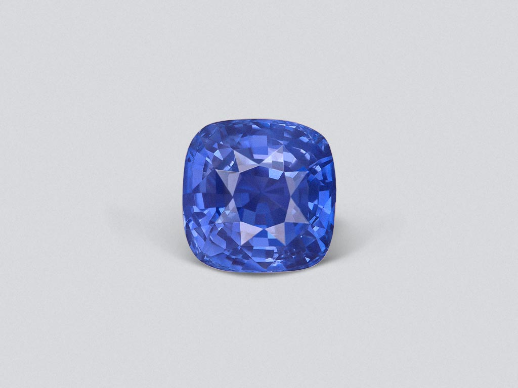 Unheated blue sapphire 5.04 carats in cushion cut, Sri Lanka Image №1