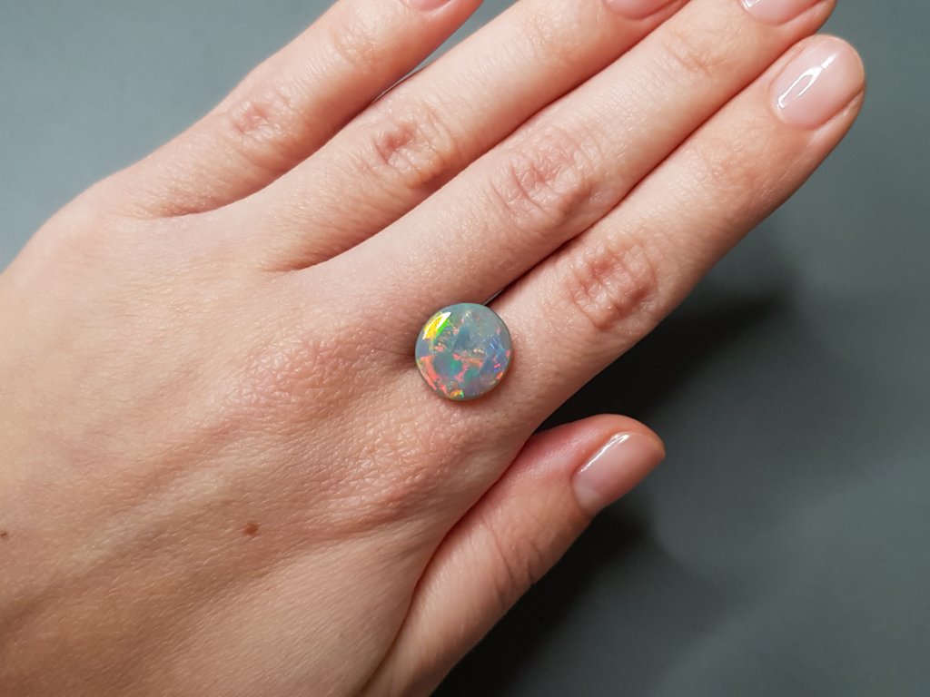 Cabujón de ópalo arlequín cortado 4,23 quilates, Australia Image №2