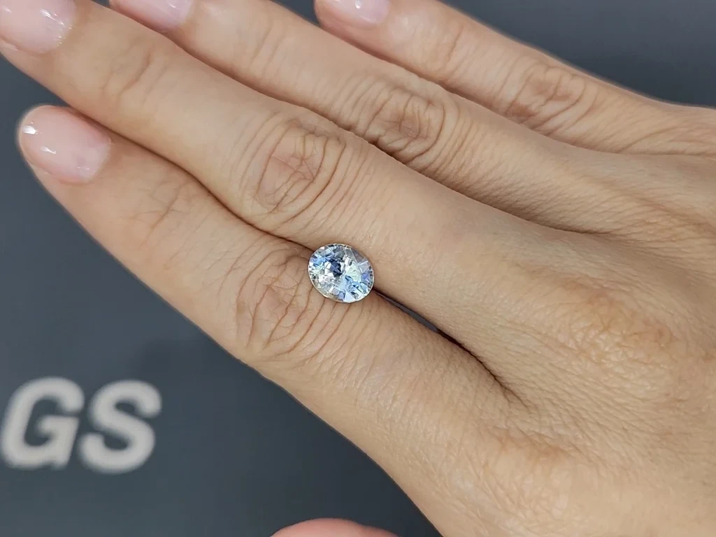 Saphir ovale bicolore non chauffé de 2,53 carats, Sri Lanka Image №2