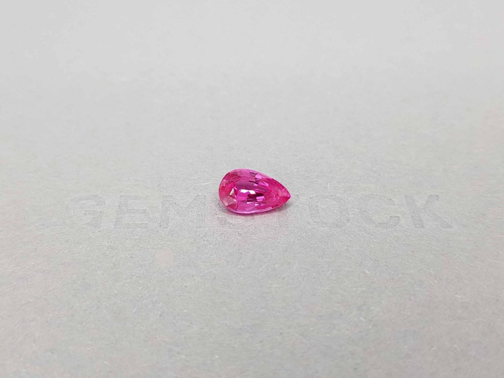 Hot pink Mahenge spinel in pear cut 1.72 ct, Tanzania Image №1