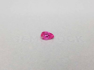 Hot pink Mahenge spinel in pear cut 1.72 ct, Tanzania photo