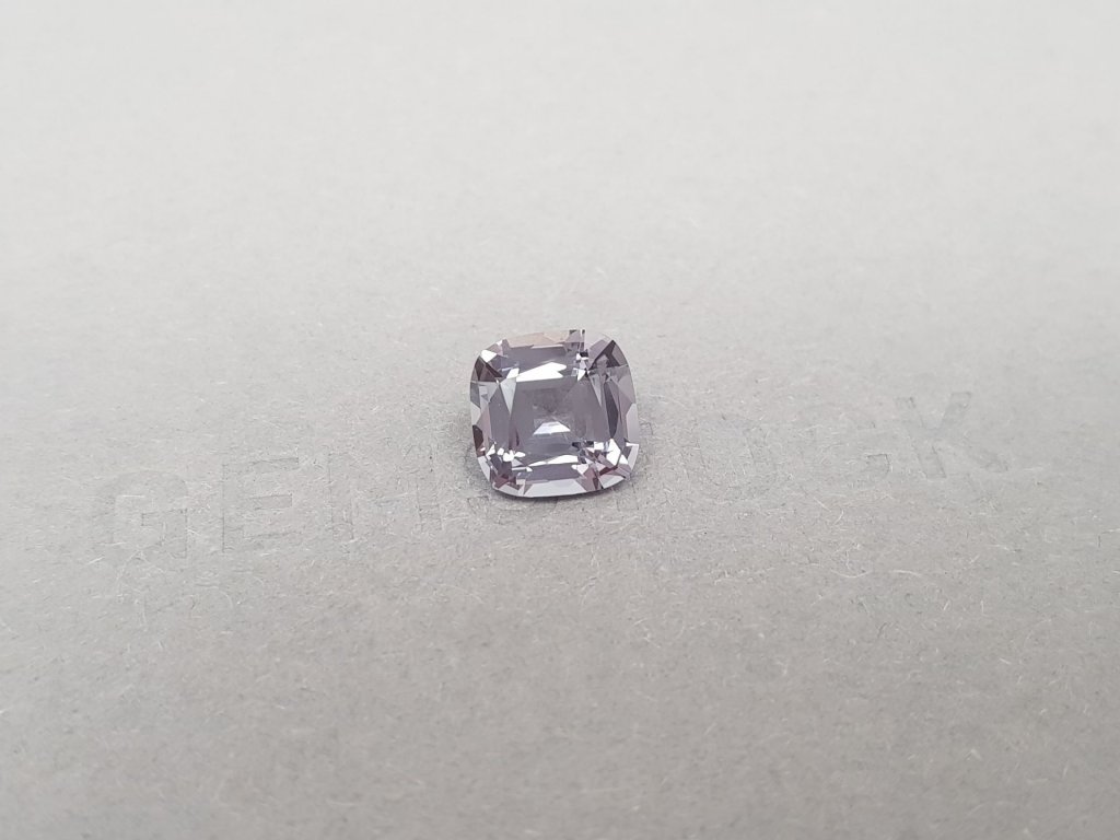 Cushion cut steel color spinel from Burma 3.46 ct Image №2