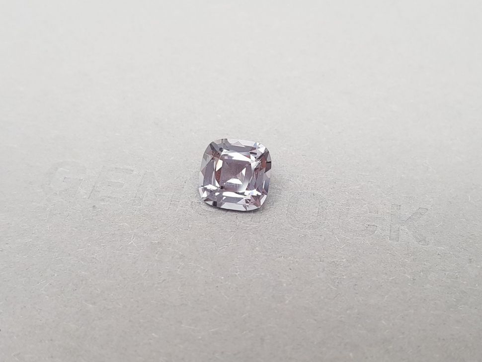 Cushion cut steel color spinel from Burma 3.46 ct Image №3
