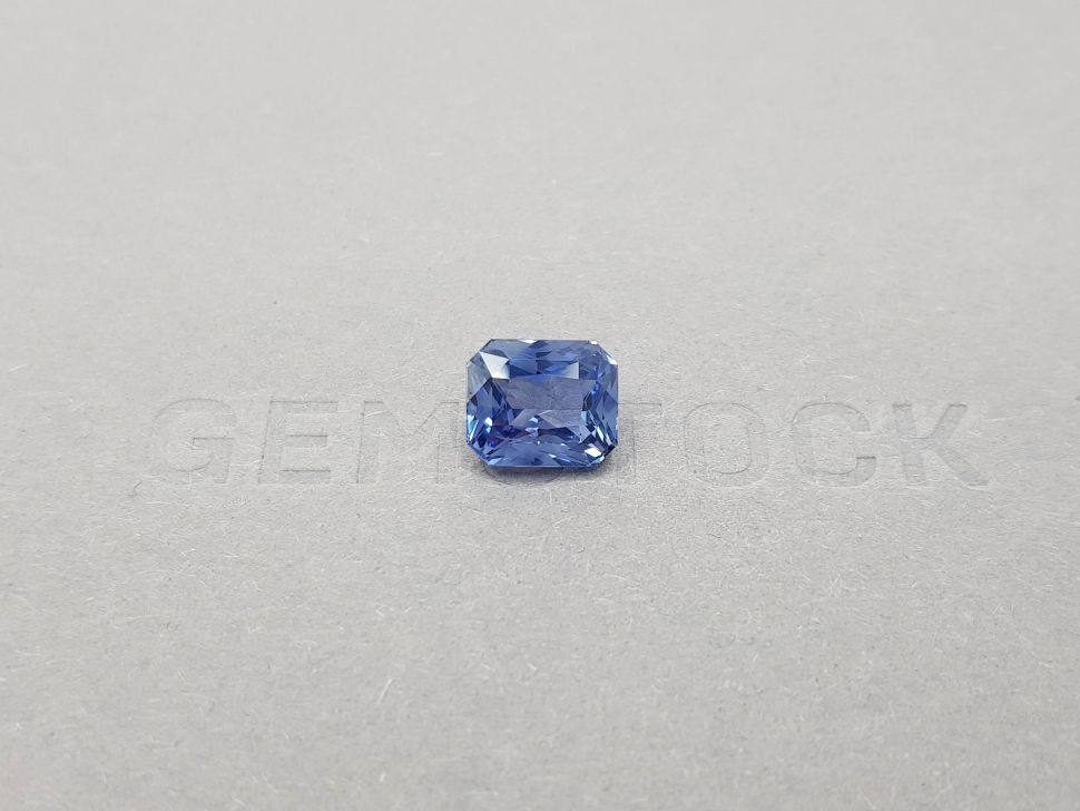 Natural blue sapphire in radiant cut 3.51 ct, Sri Lanka Image №1