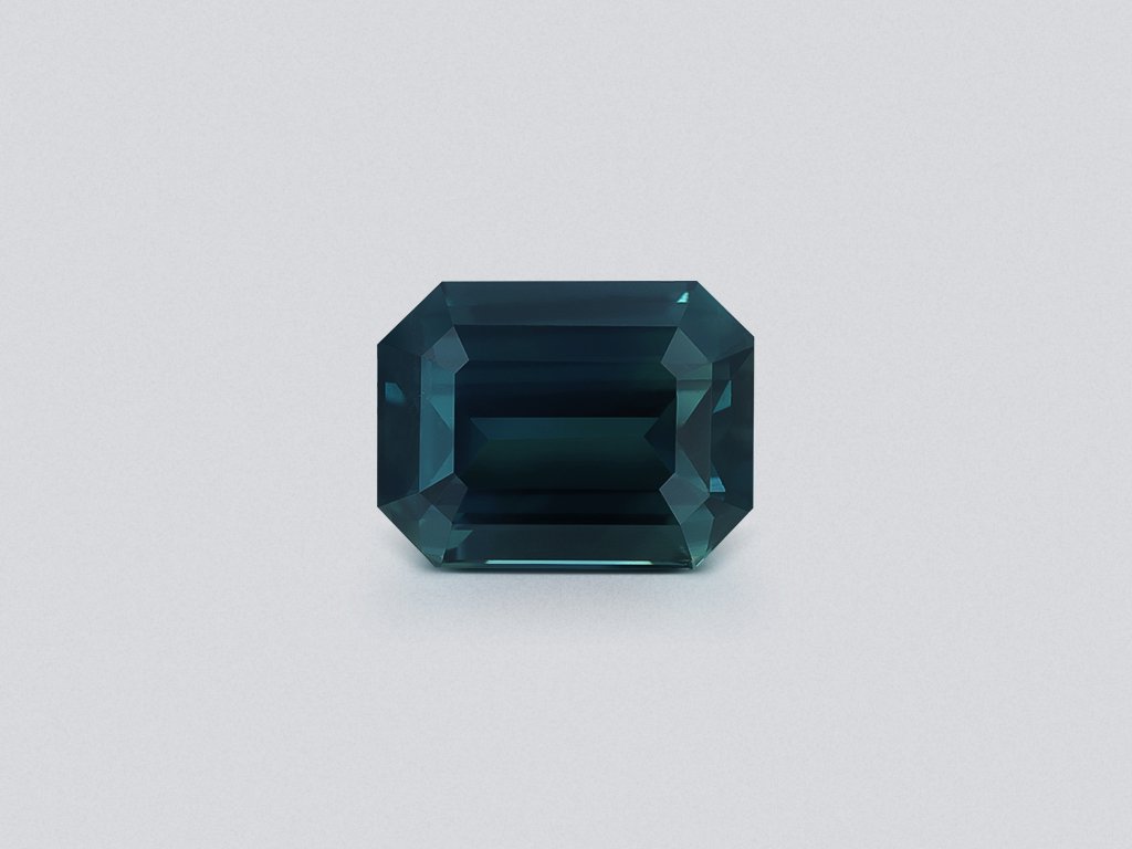 Zafiro verde azulado de talla octogonal sin calentar de 2,04 carats, Sri Lanka Image №1