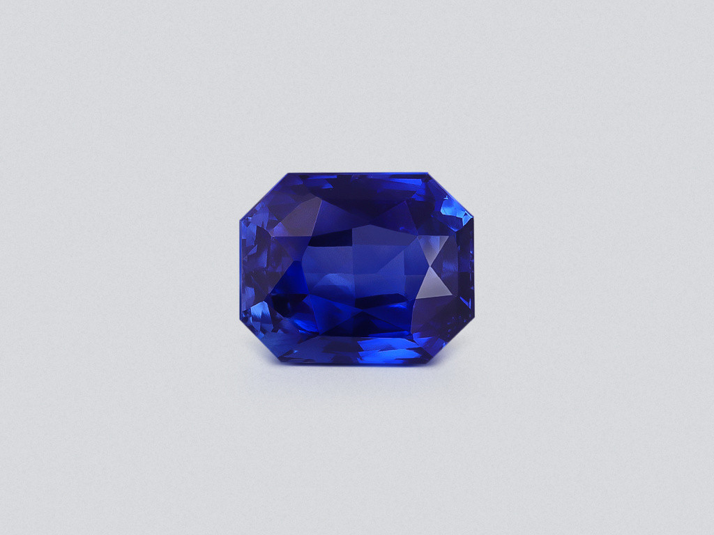 Saphir bleu royal taille radiant 5,02 carats, Sri Lanka Image №1