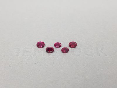 Lot of rubies from Madagascar oval cut 1.28 ct photo