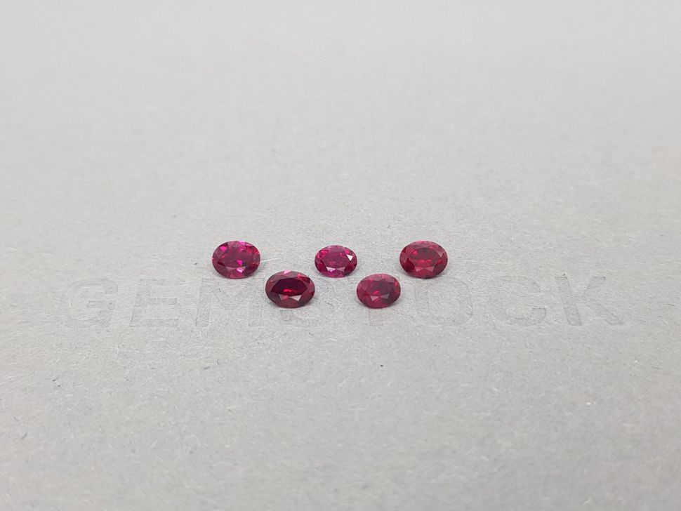 Lot of rubies from Madagascar oval cut 1.28 ct Image №1