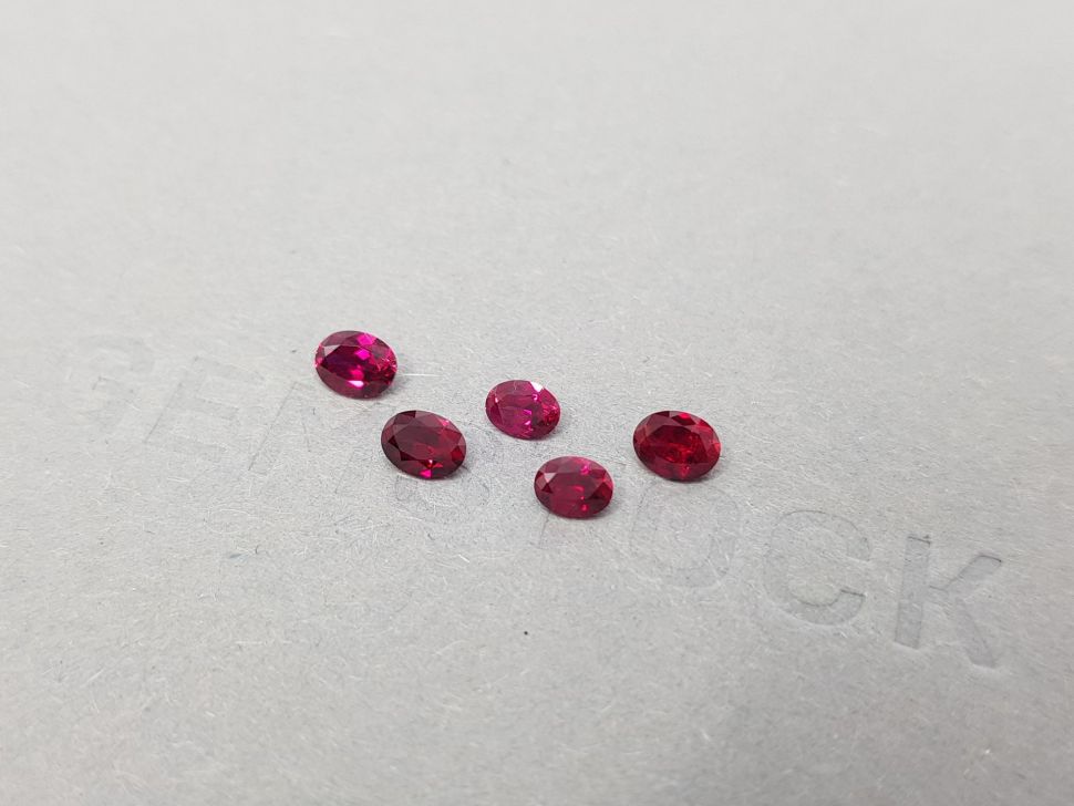 Lot of rubies from Madagascar oval cut 1.28 ct Image №3