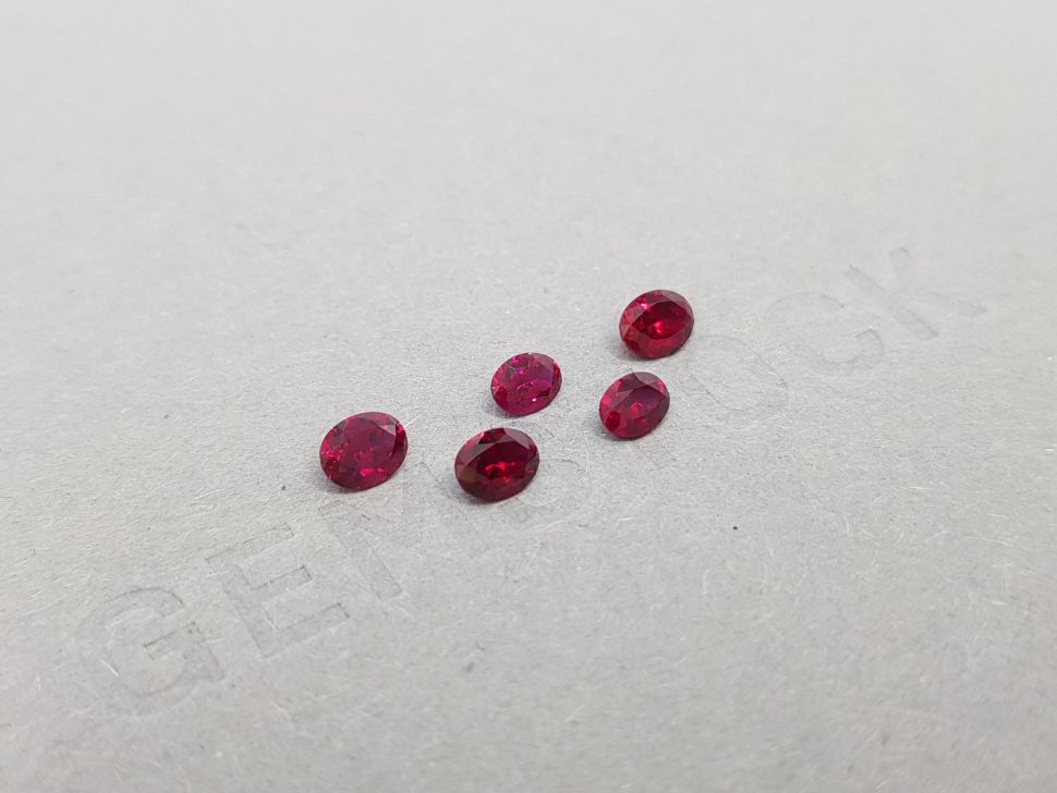 Lot of rubies from Madagascar oval cut 1.28 ct Image №2