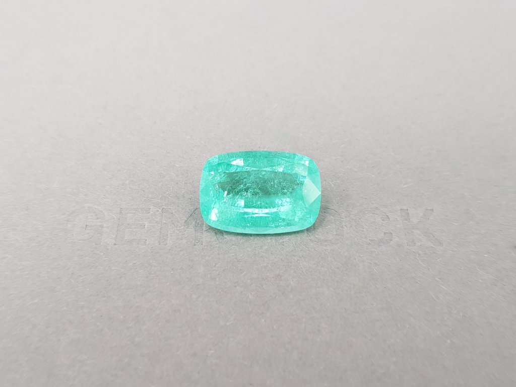 Neon greenish blue cushion cut Paraiba 8.58 carats, Mozambique Image №1