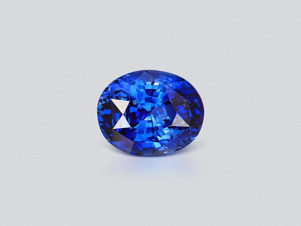 Saphir bleu royal taille ovale 7,42 ct Sri Lanka Image №1