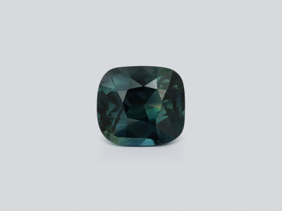 Zafiro verde azulado de talla cojín sin calentar de 2,04 quilates, Sri Lanka photo