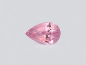 Saphir padparadscha non chauffé, taille poire, 4,52 ct, Sri Lanka 
