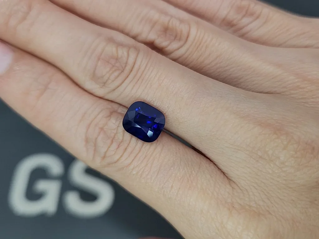 Zafiro azul de talla cojín de 4,06 quilates, Sri Lanka Image №2