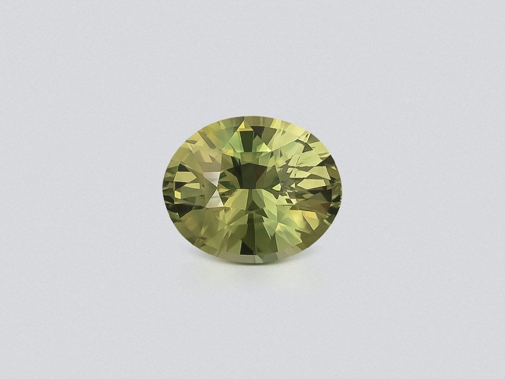 Zafiro bicolor de talla ovalada sin calentar de 1,56 quilates, Madagascar Image №1