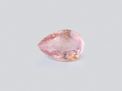 Unheated sapphire Padparadscha pear cut 3.54 carats, Sri Lanka photo