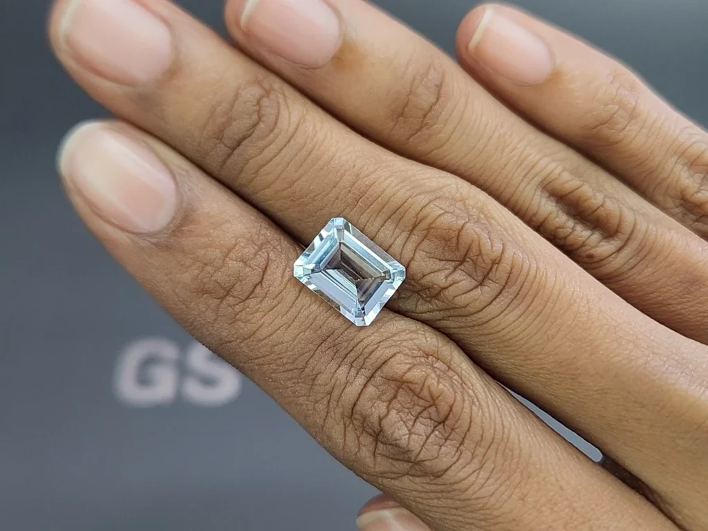 Achteckig geschliffener aquamarin 3,40 karat, Madagaskar  Image №2