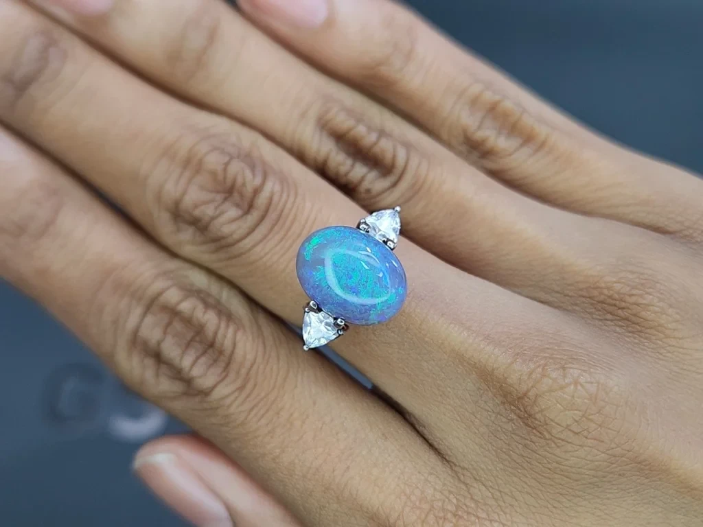 Opal oval geschliffener 6,26 karat, Australien Image №5