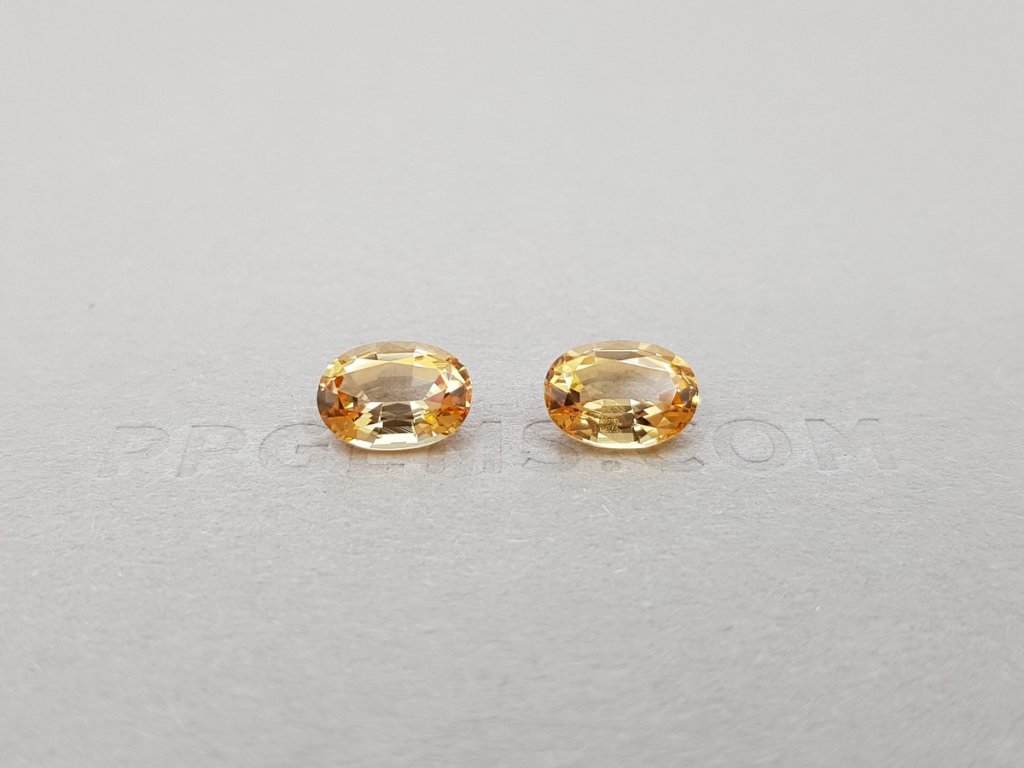 Pair of Brazilian Imperial topazes 2.74 ct Image №1